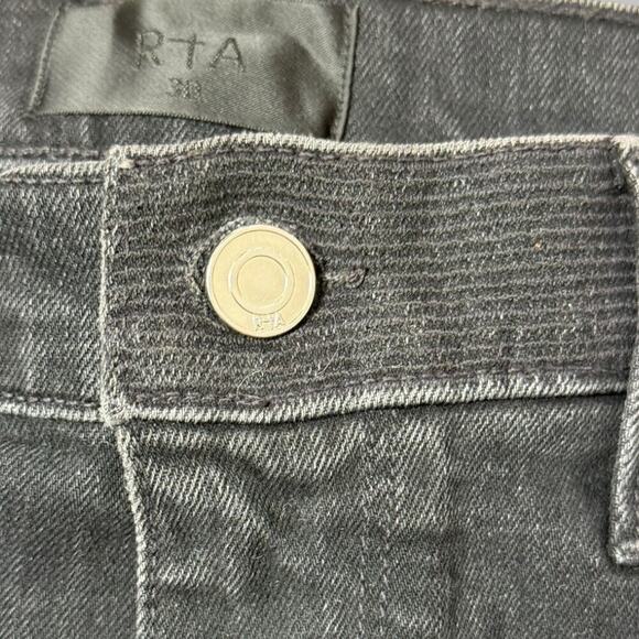 RtA Clayton Jeans Men’s 30 Charcoal Skinny Premium Japanese Denim NWT - Picture 4 of 11
